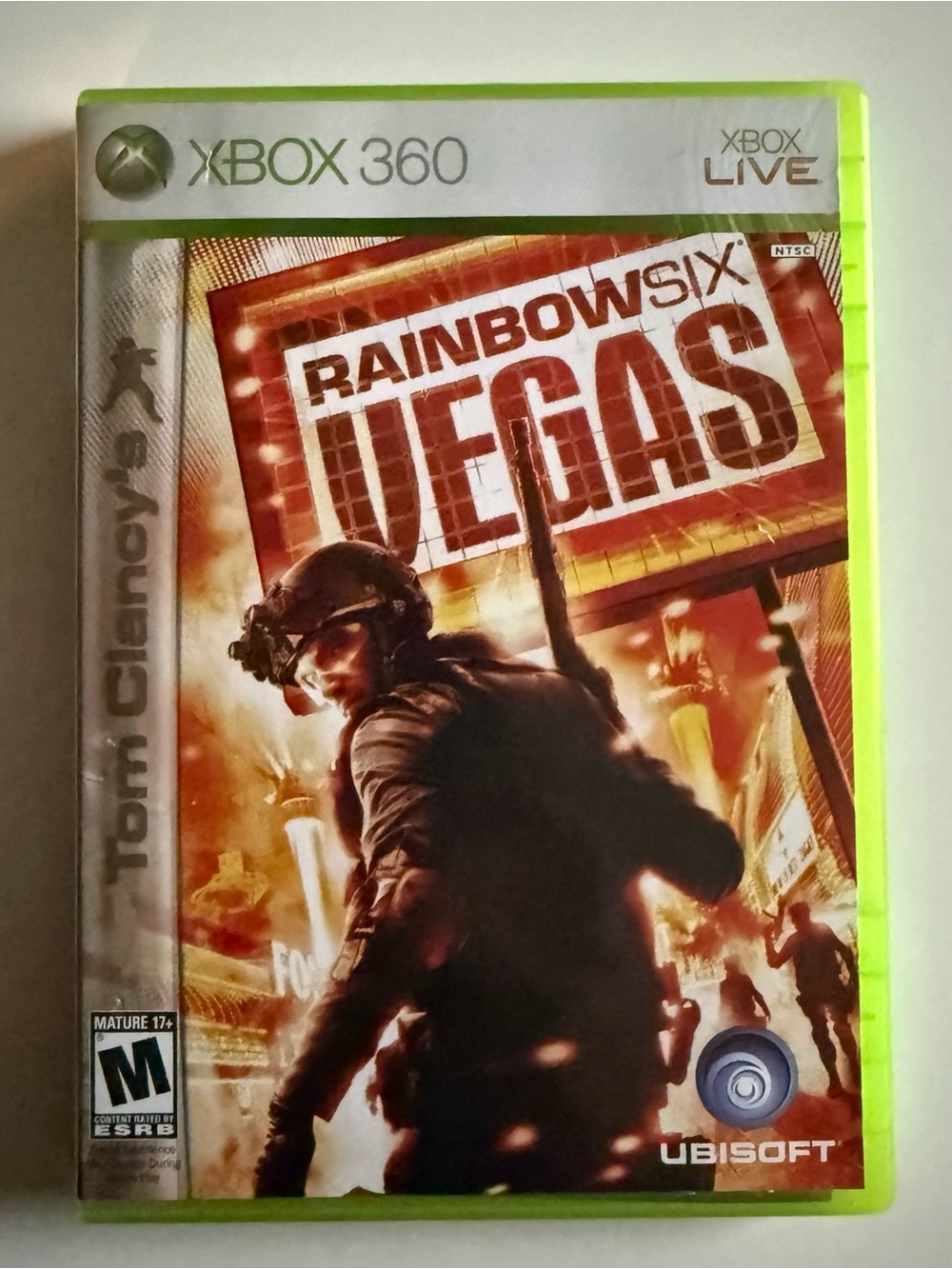 Microsoft Xbox 360 Tom Clancy's Rainbow Six: Vegas - Neon Green Case